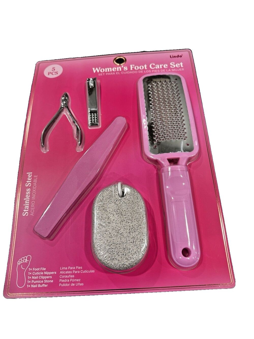 Lindo 5 Pcs Women s Foot Care Set